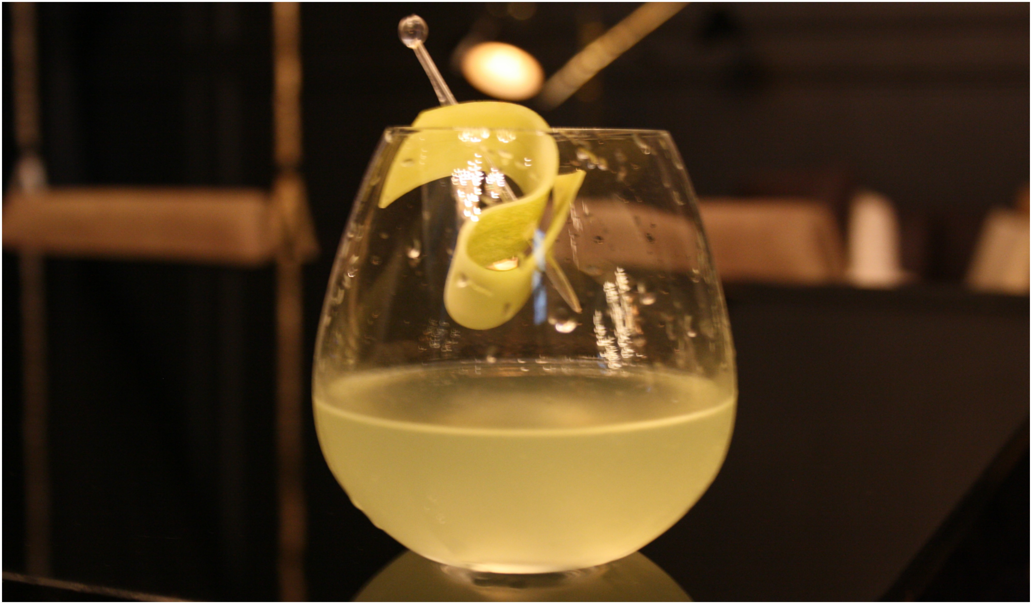 Strozzi - A thoroughly refreshing cocktail made of vodka, cucumber, mint and sour mix. The looks are unassuming but this one sure is potent